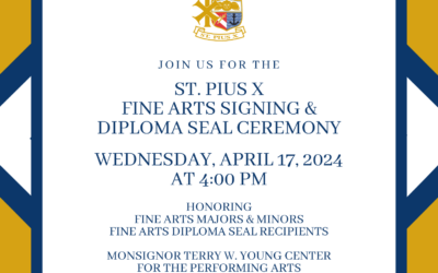 Fine Arts Signing & Diploma Seal Ceremony – 4pm 4/17